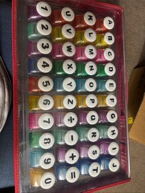 Alphabet & Number paper punch Set - Multi Color
